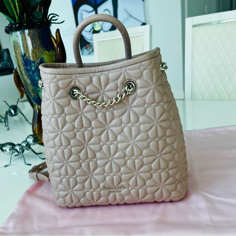 Kate Spade Bloom Medium Backpack Flapper Pink NET - Picture 13 of 16